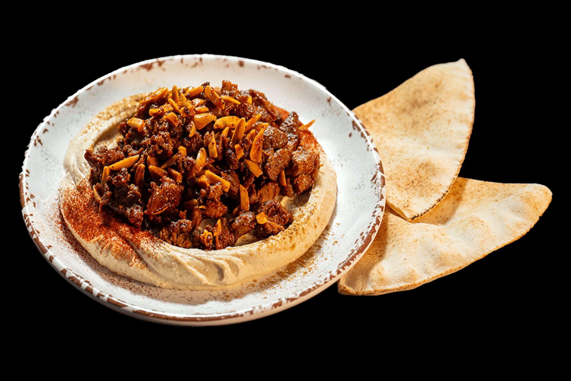 Hummus Special with Lamb