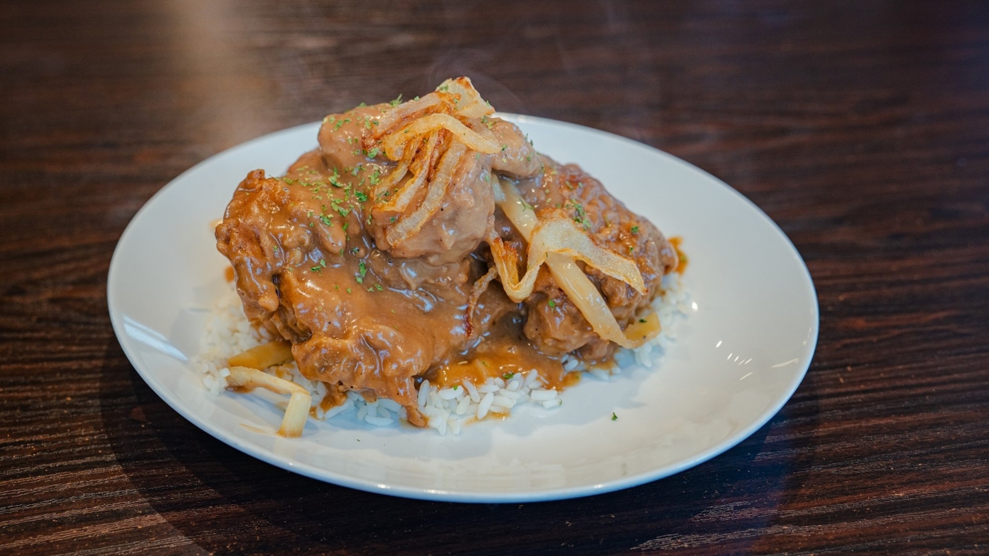 (4) Smothered Chicken