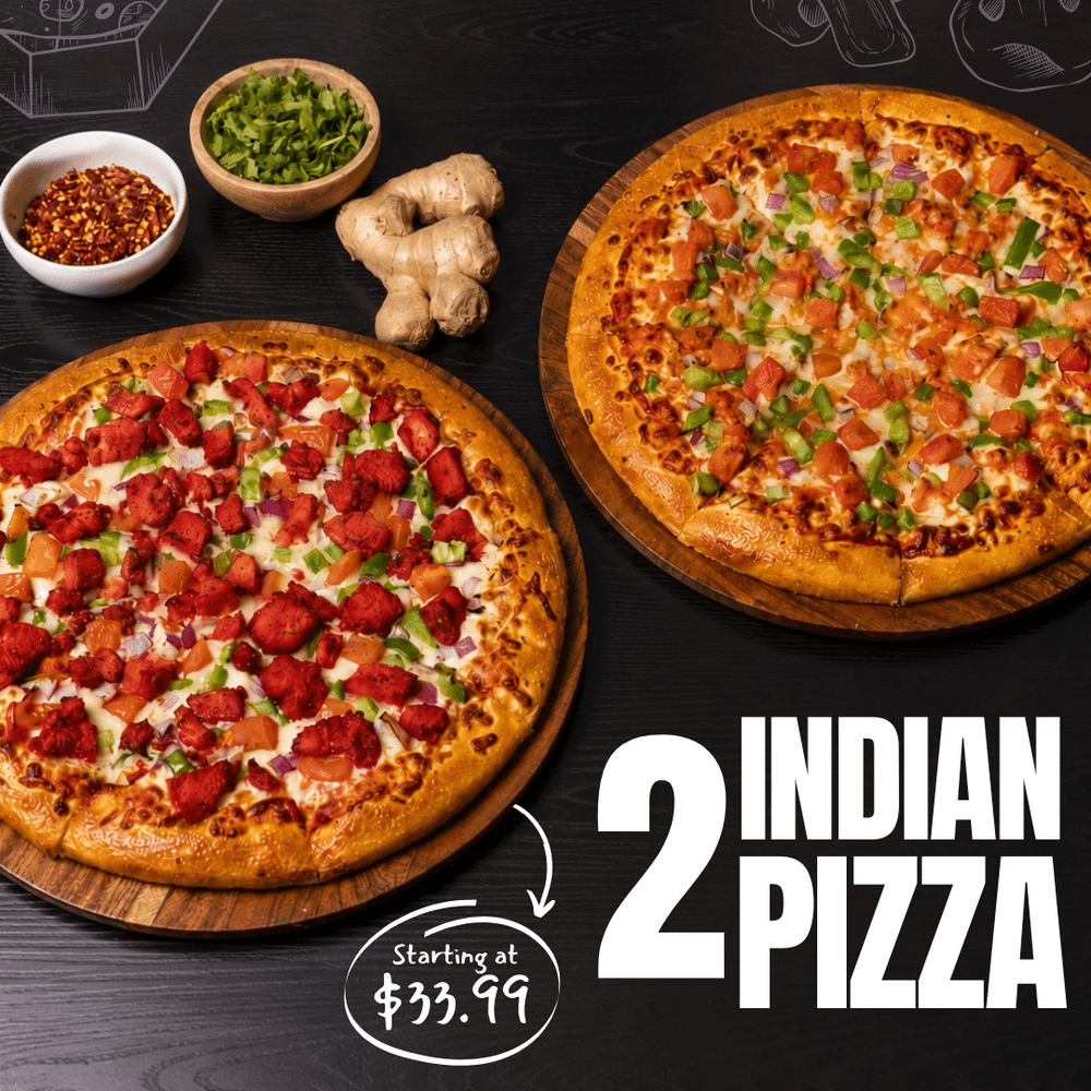 2 Indian Pizzas