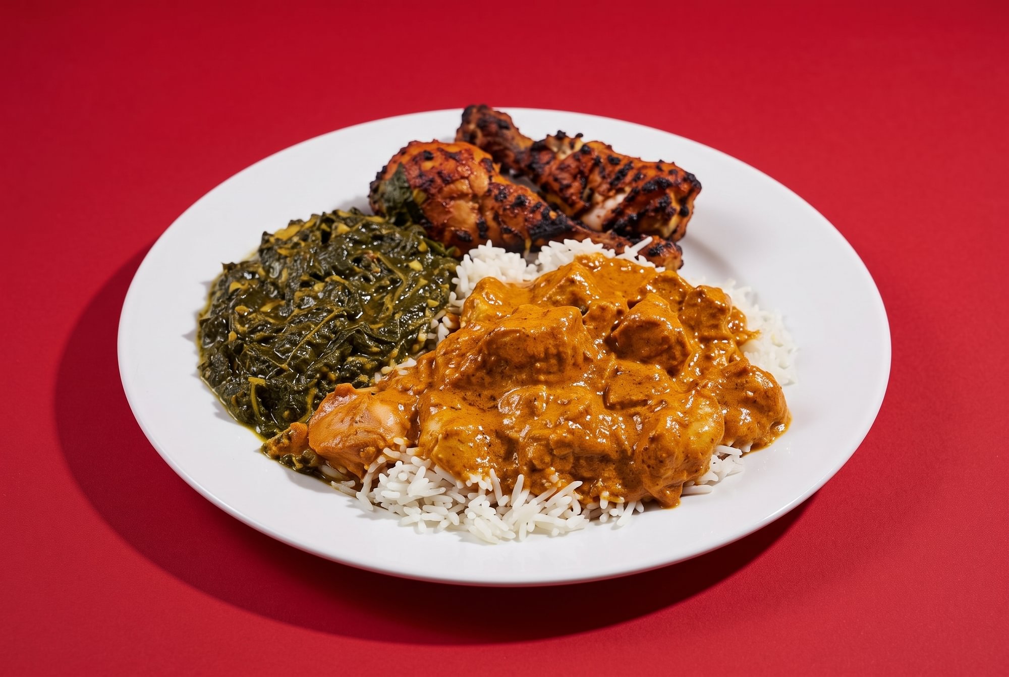 Shrimp Saag or Fish