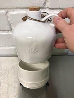 STACKED OIL DECANTER & DIP SET