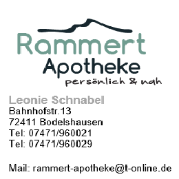 Logo der Rammert-Apotheke Bodelshausen