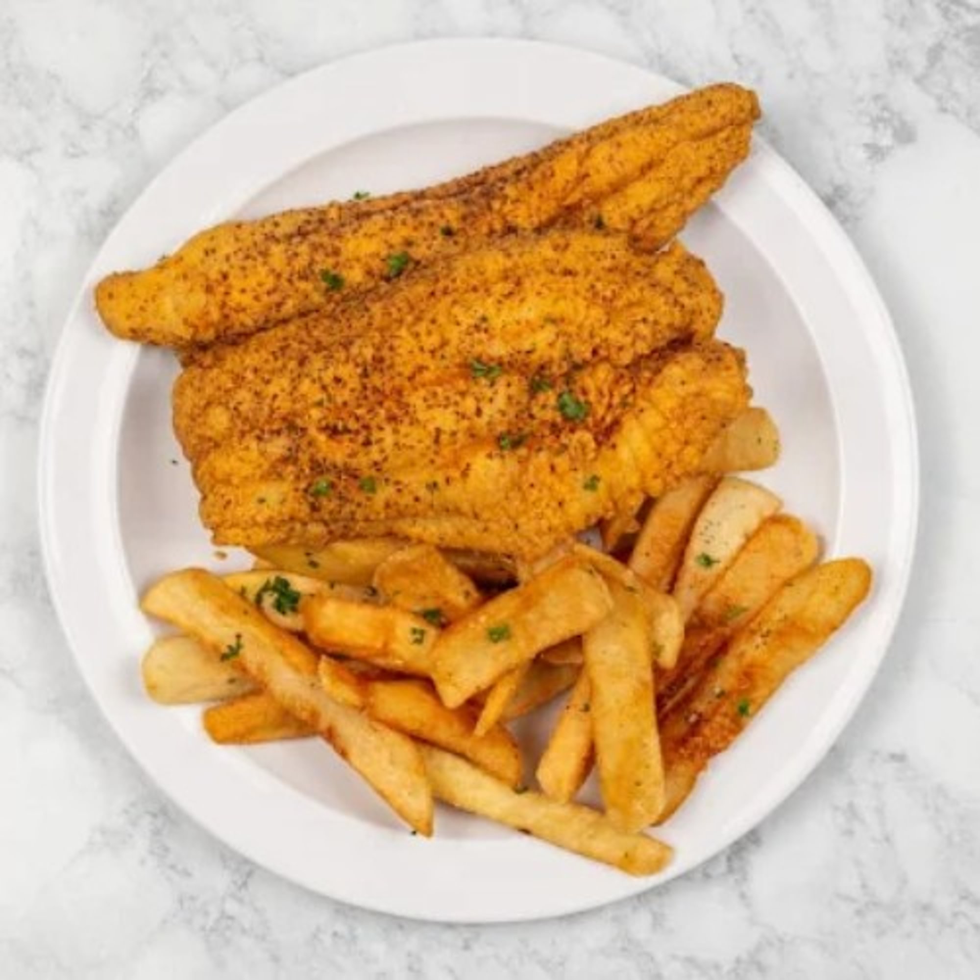 Catfish Basket with Fries (1 piece)