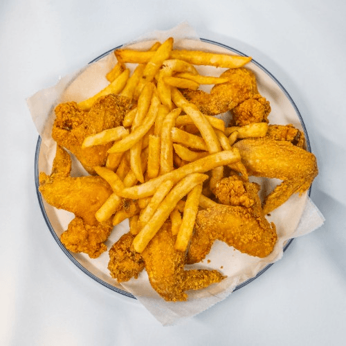 20 Pieces Wings with fries