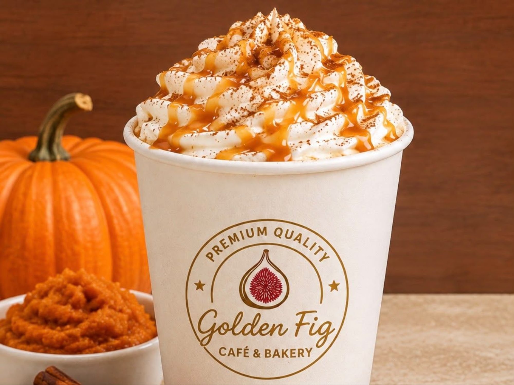 Pumpkin Spice Caramel Latte