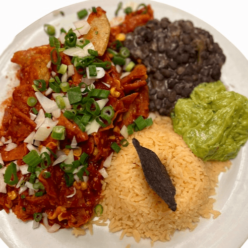 Vegan Chilaquiles Roja