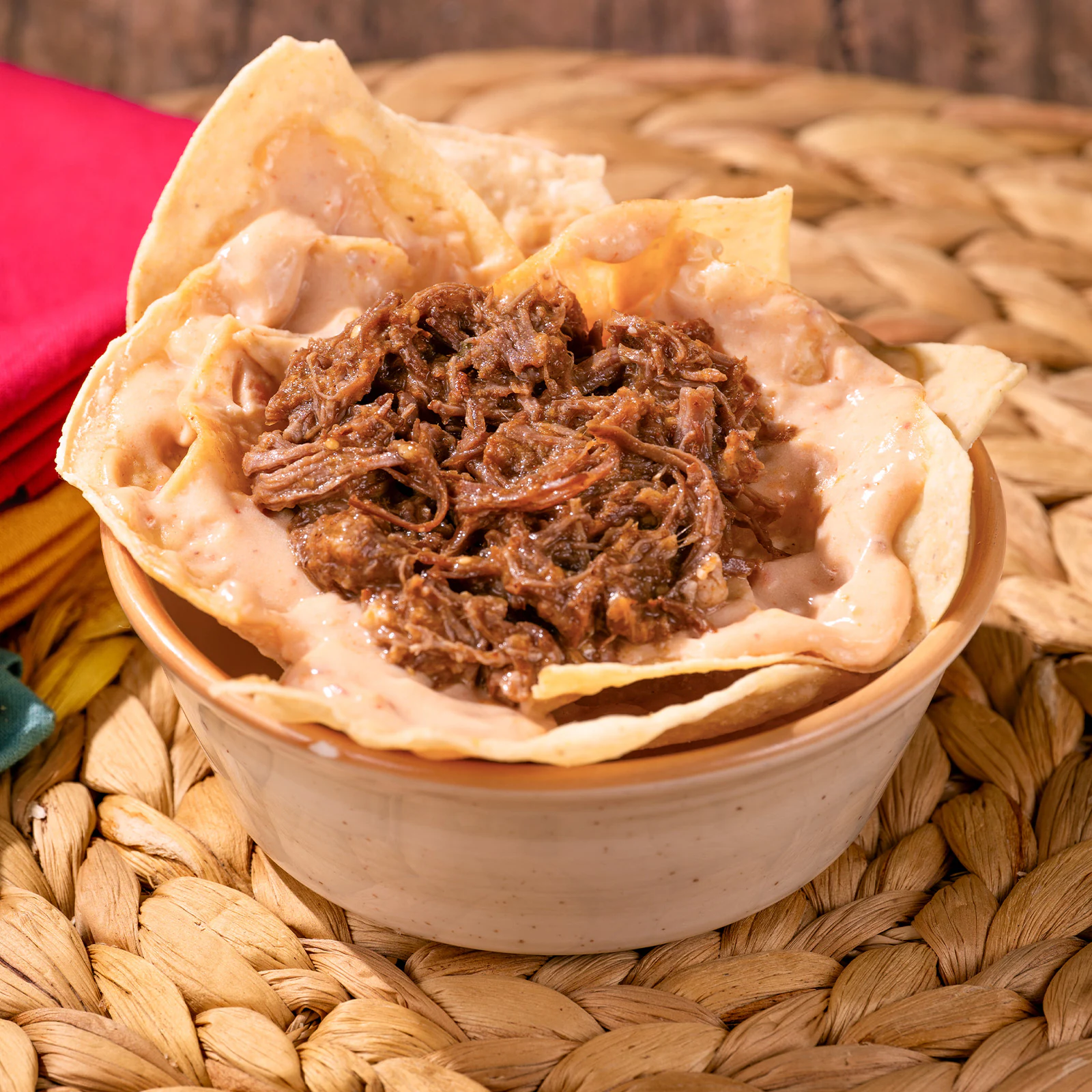 Green Chile Beef Nacho Bowl