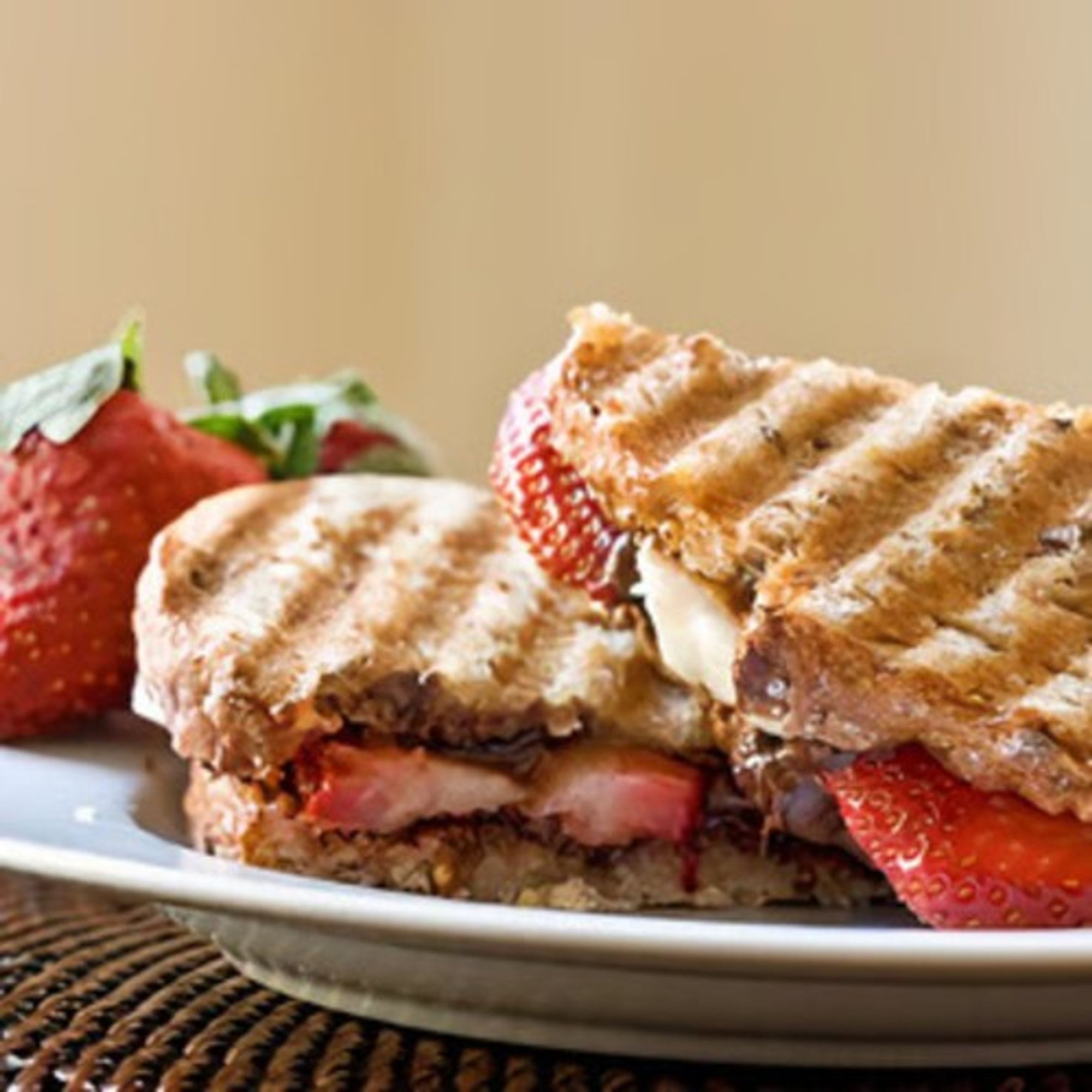 Strawberry Banana Nutella Panini