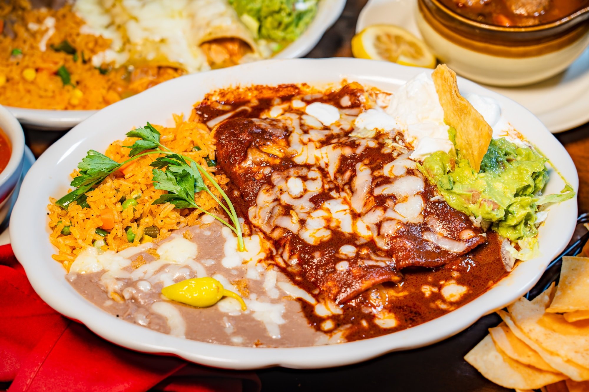 2. Enchiladas de Mole