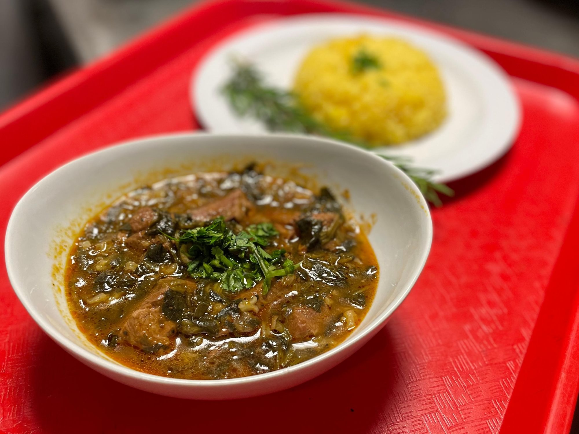 Spinach Lamb Stew