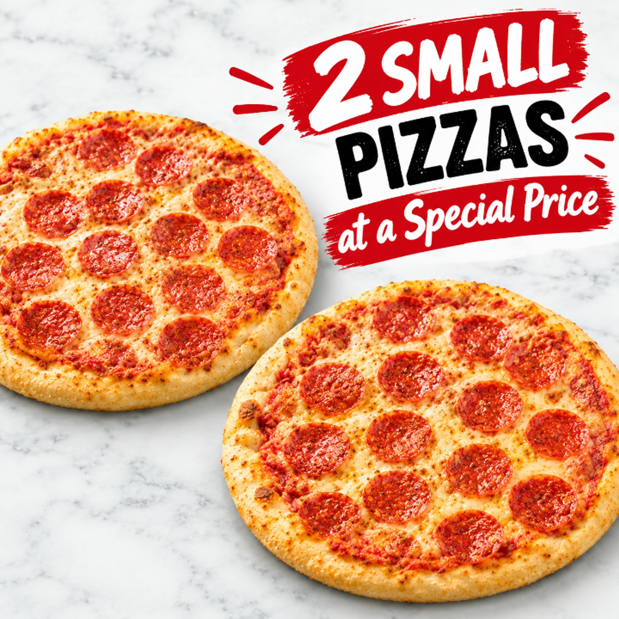 2 Small Pizza Special