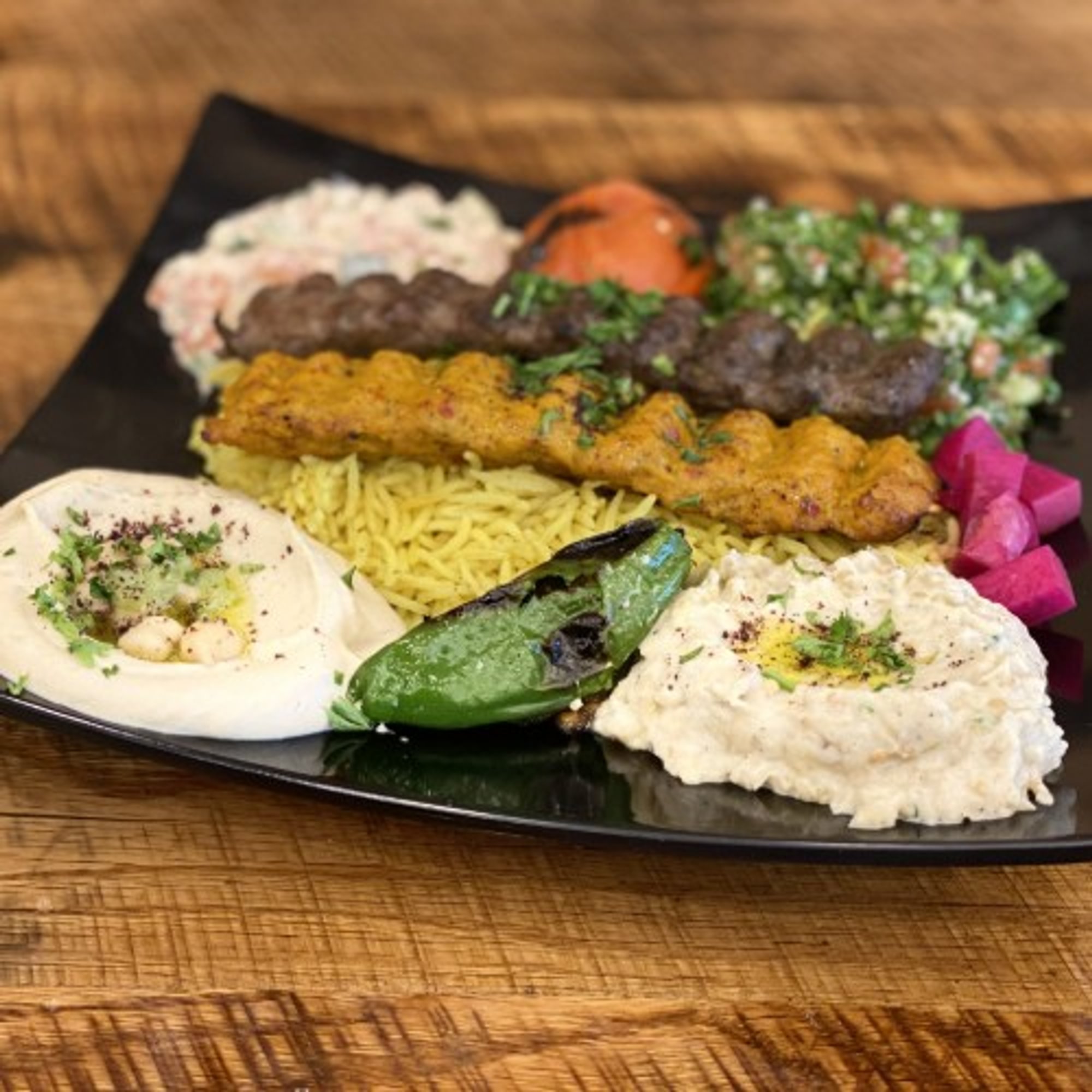 Spicy Mix Kabob Platter