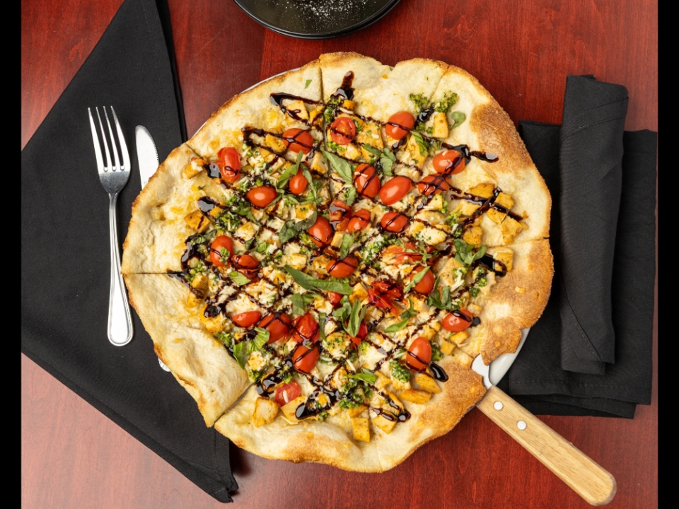 Caprese Chicken Pizza