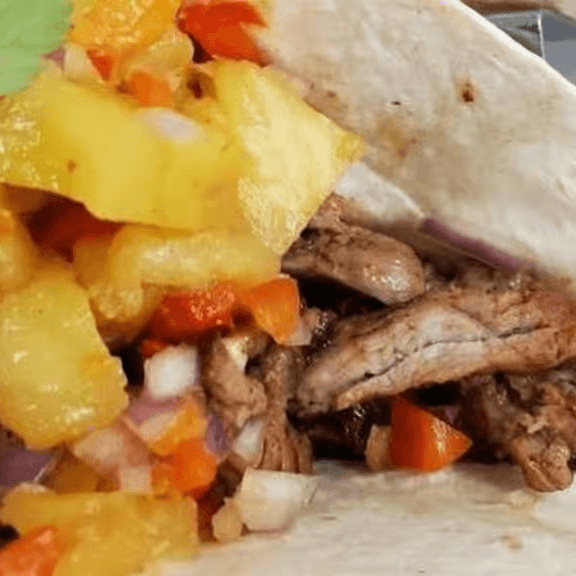 Steak Pineapple Taco