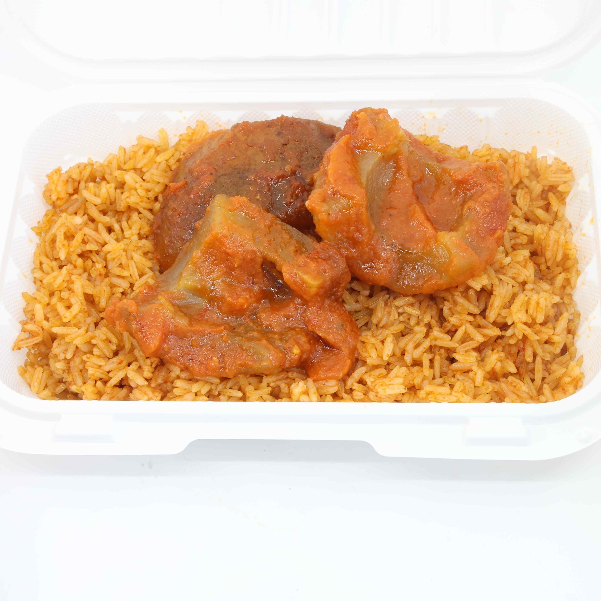Jollof with Wele/Cow Skin