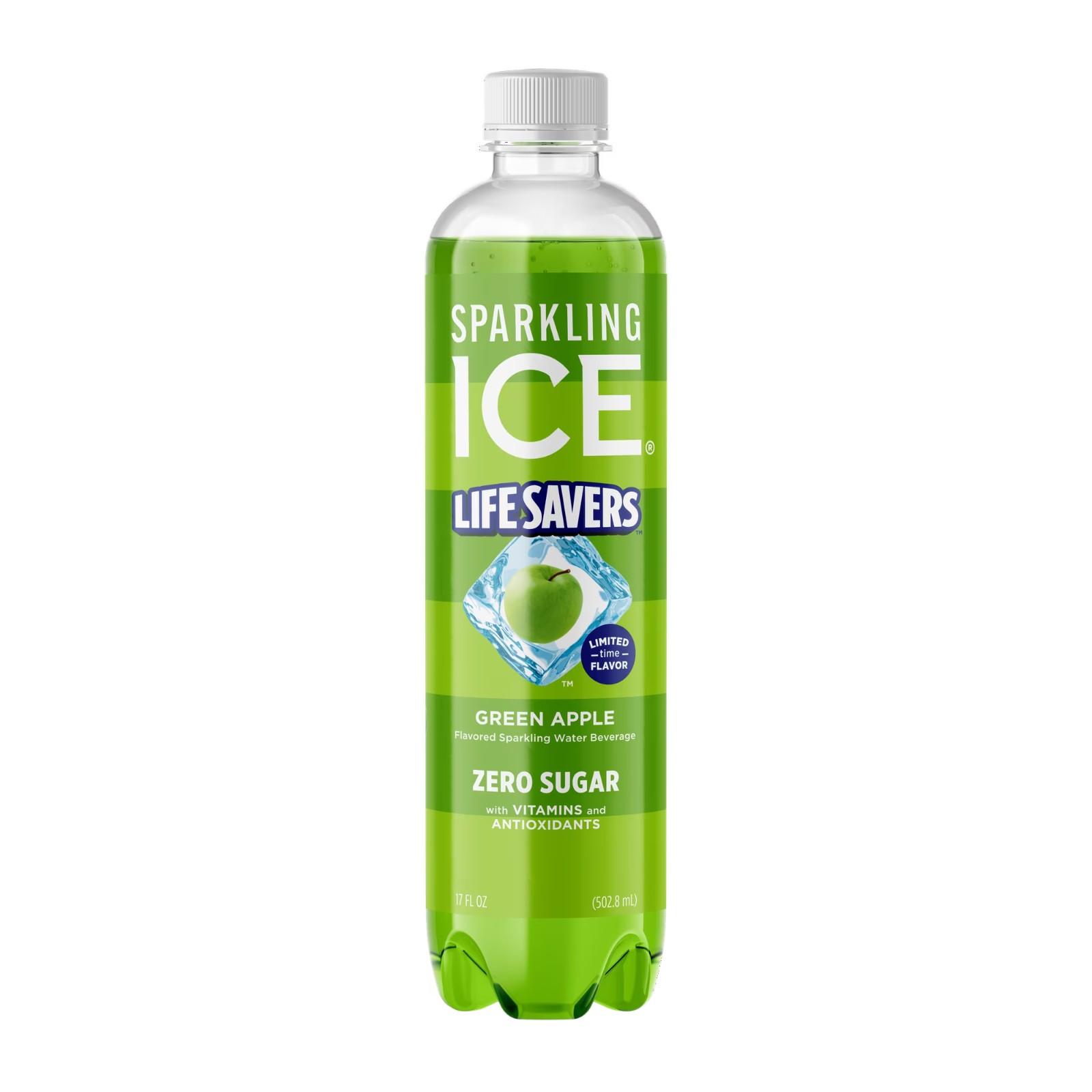 Sparkling Ice Life Savers Green Apple Sparkling Water 17 Fl Oz