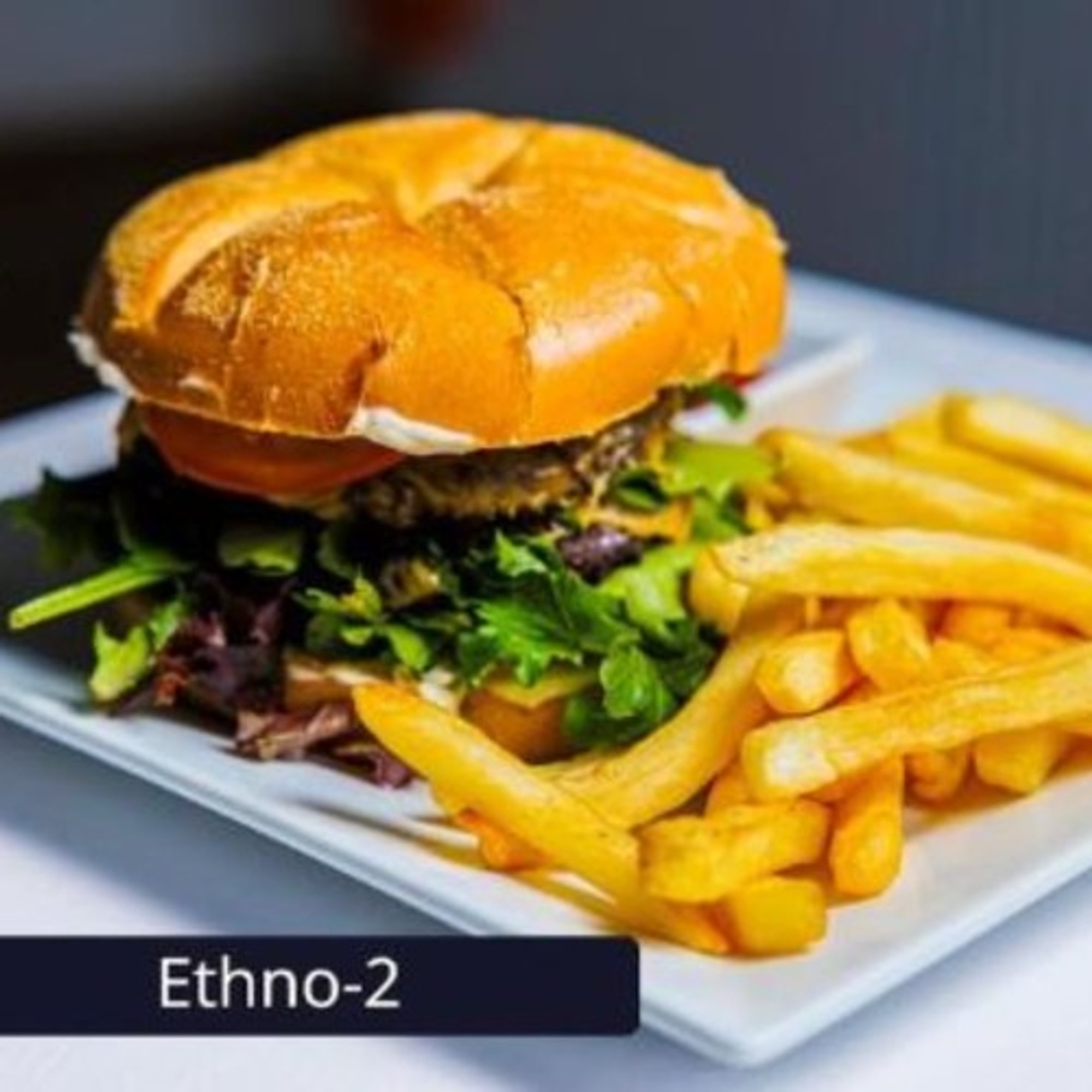 Ethno Double Jerk Vegan Burger