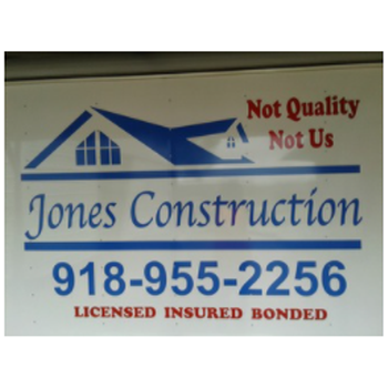 Jones Construction Not Quality Not Us Logo