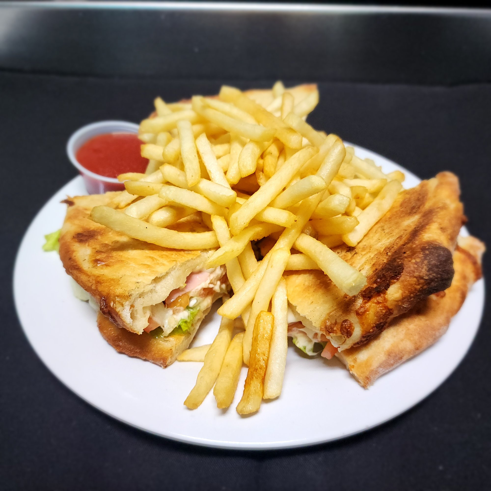 Chicken Pizza Club Sandwich