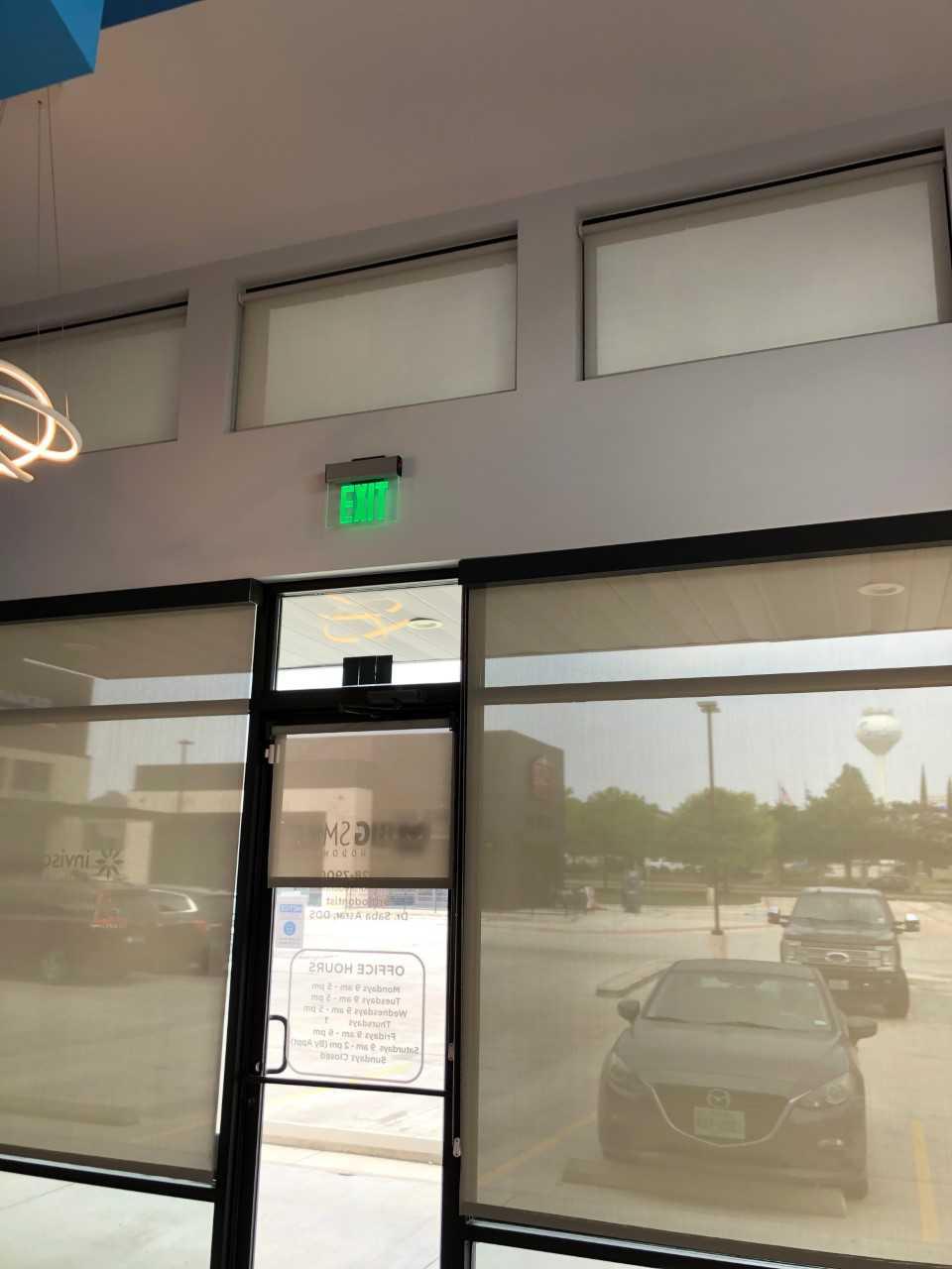 Solar shade for office in Round Rock