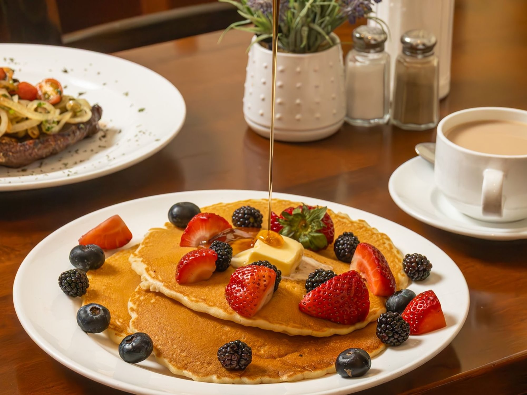 Golden Brown Buttermilk Pancakes