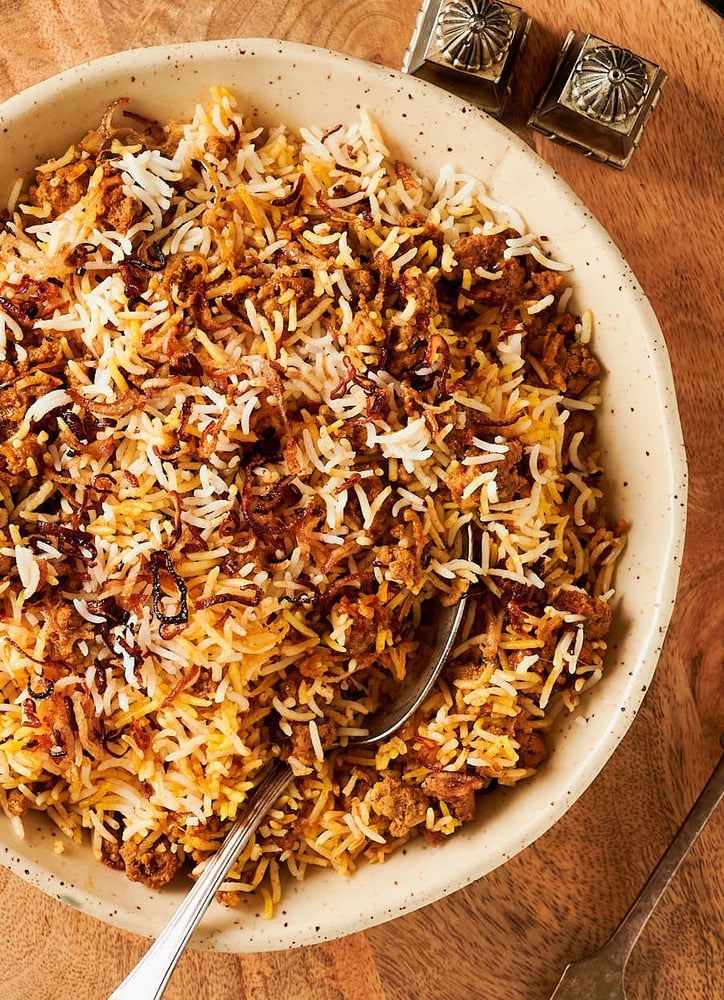 Kheema Biryani (Goat)