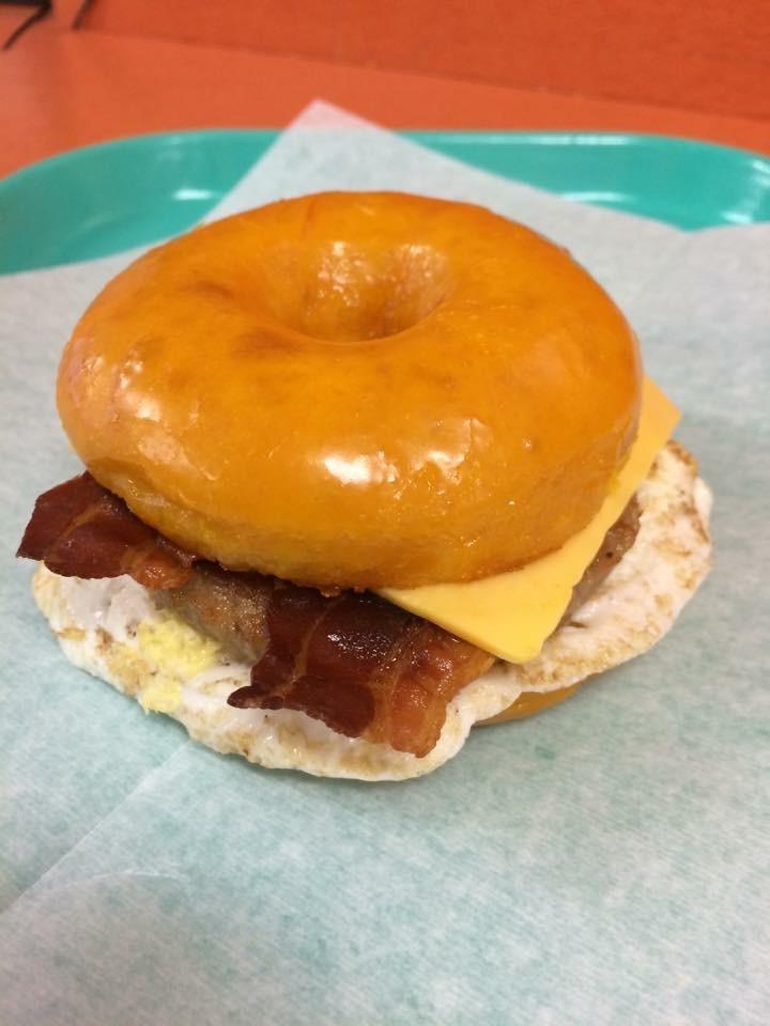 Glaze Sandwich: Bacon, Egg, Sausae, & Cheese
