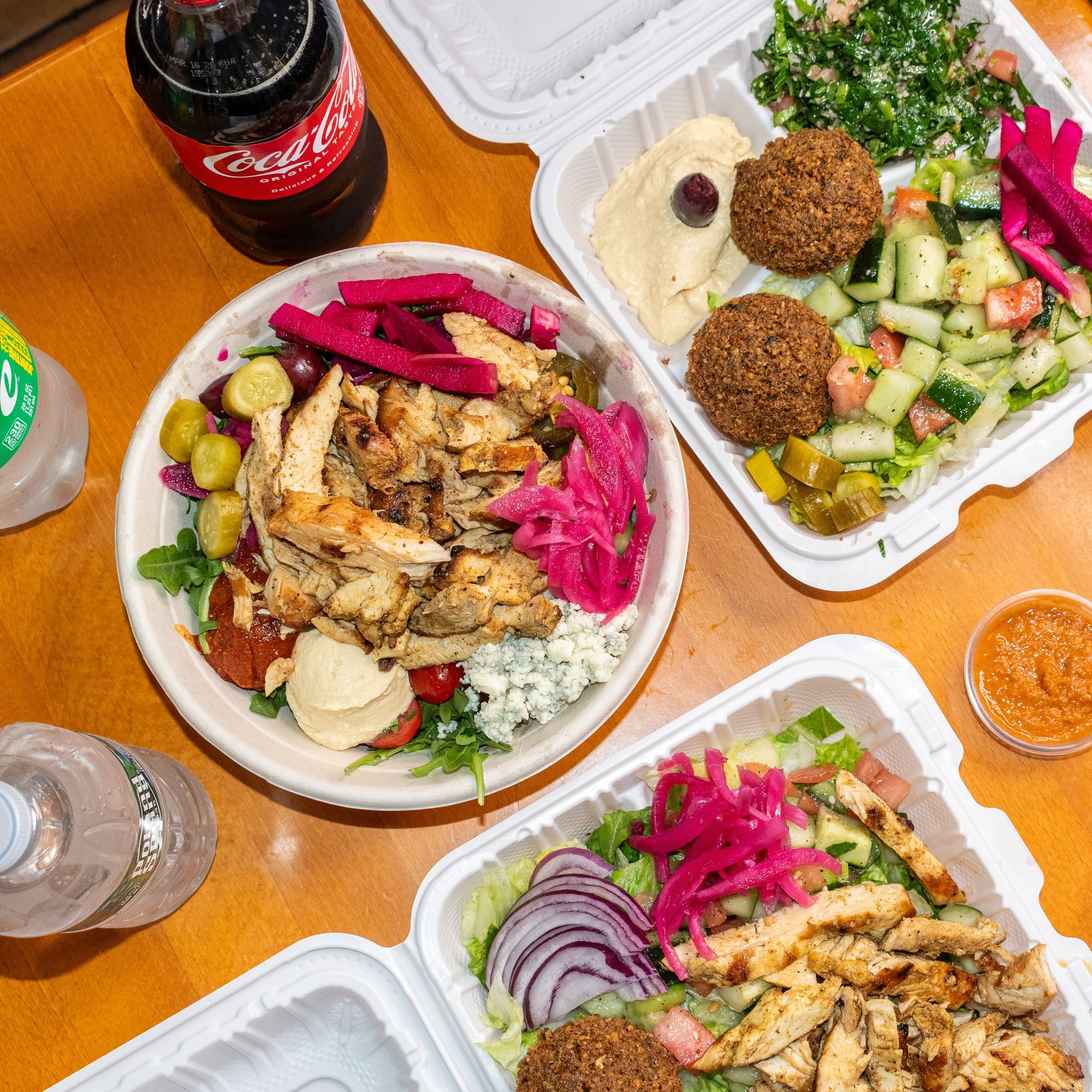 Falafel Chicken Salad Plate