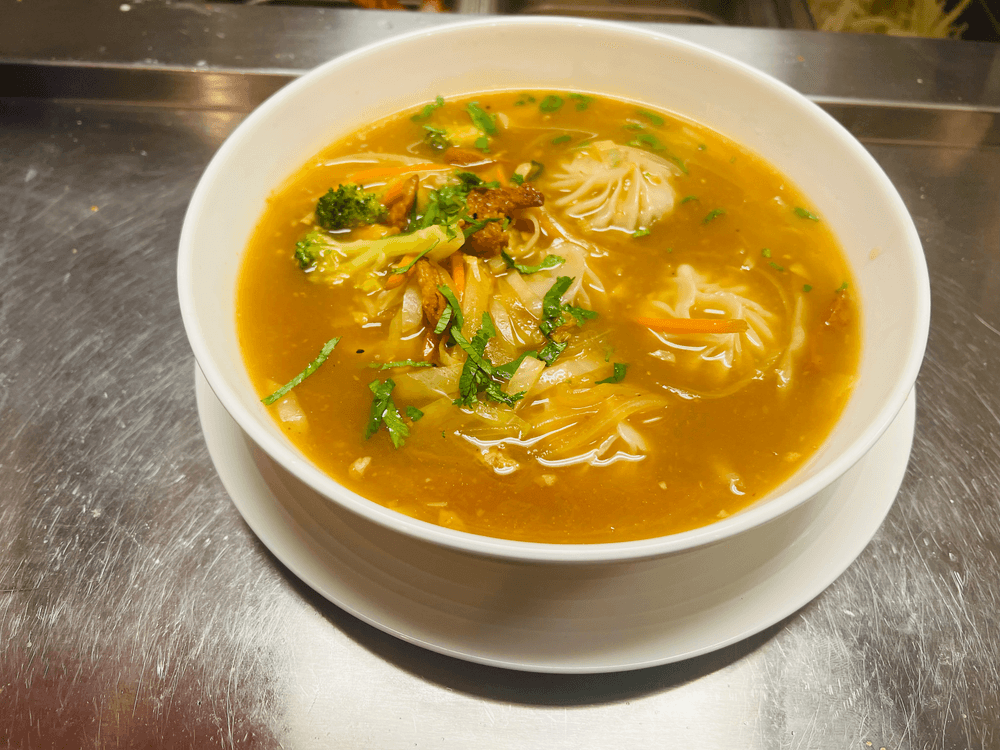 MOMO with Chicken Soup