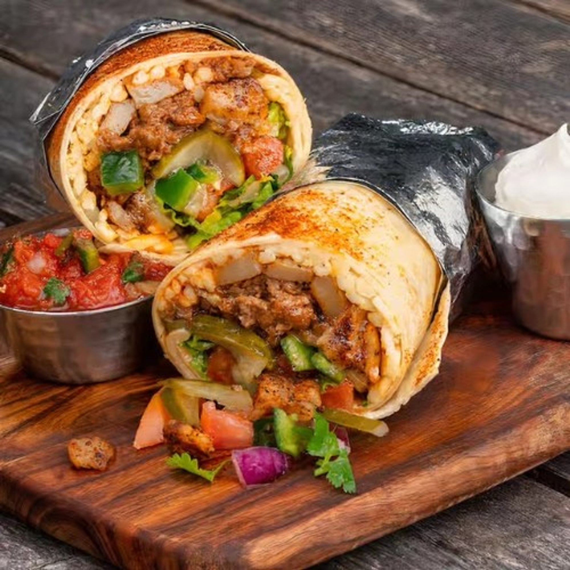 Burrito with a Soda