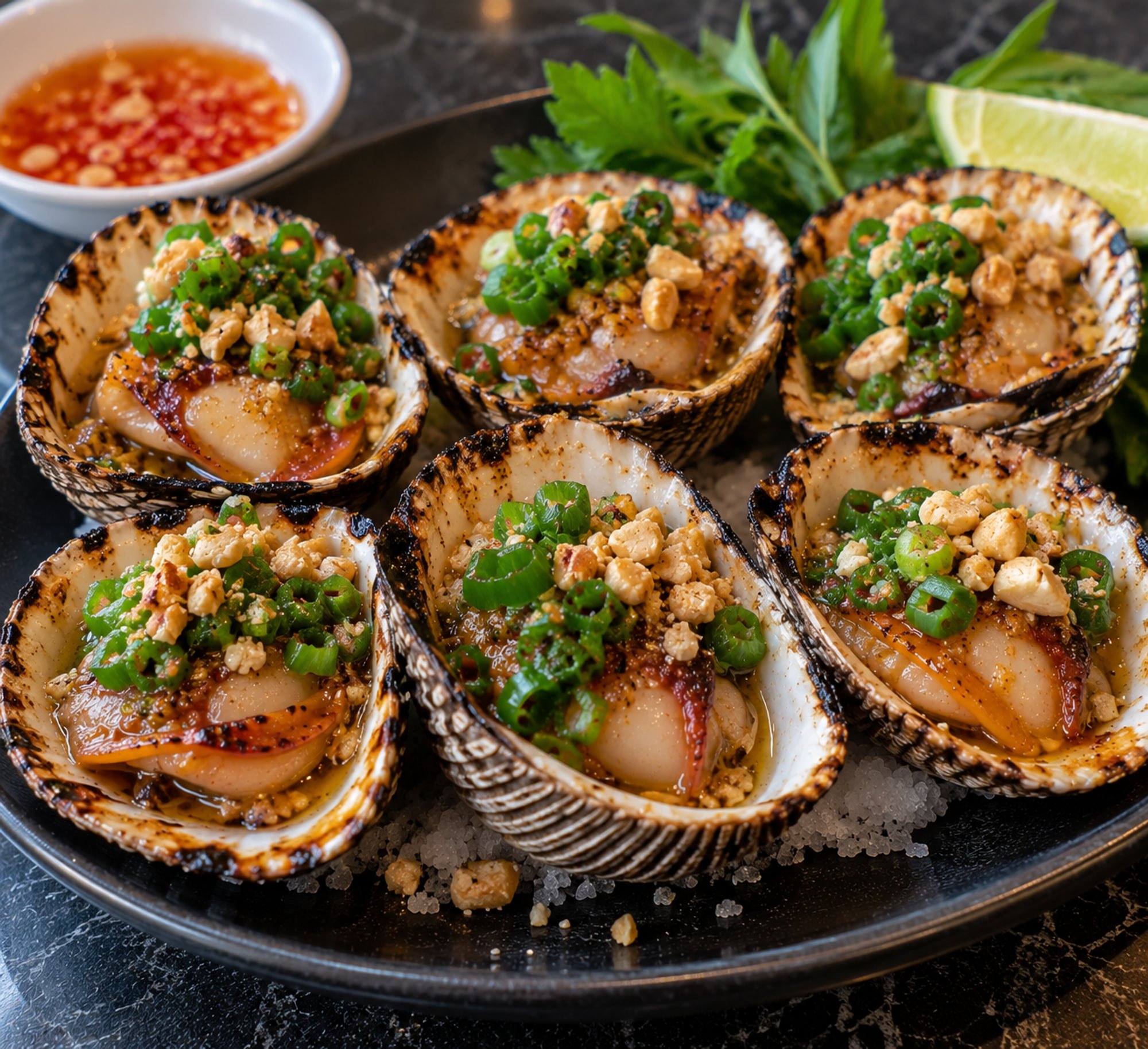 Bloody Clams with Butter Onion (So Long Mo Hanh)