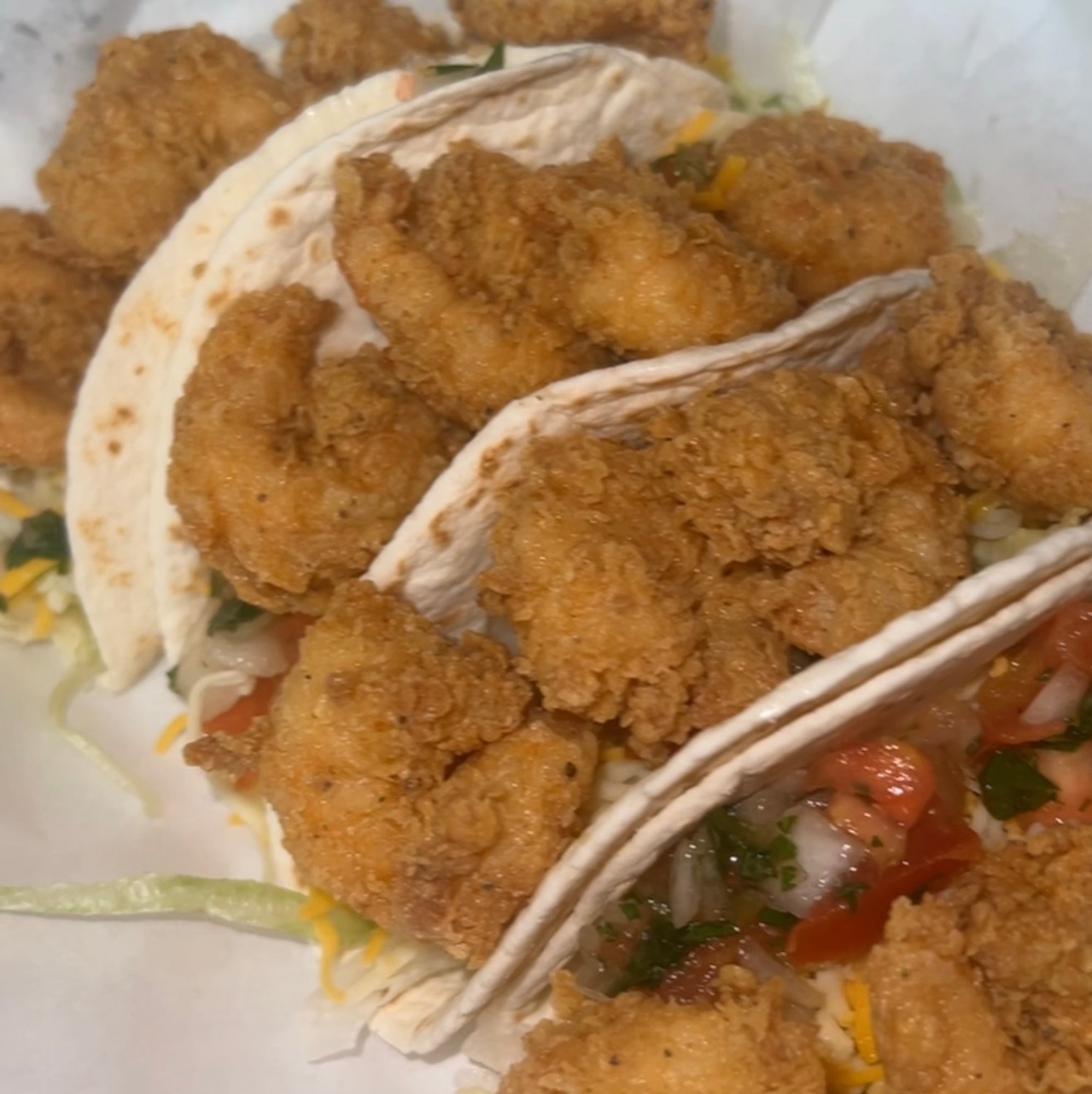 Soft Shrimp taco