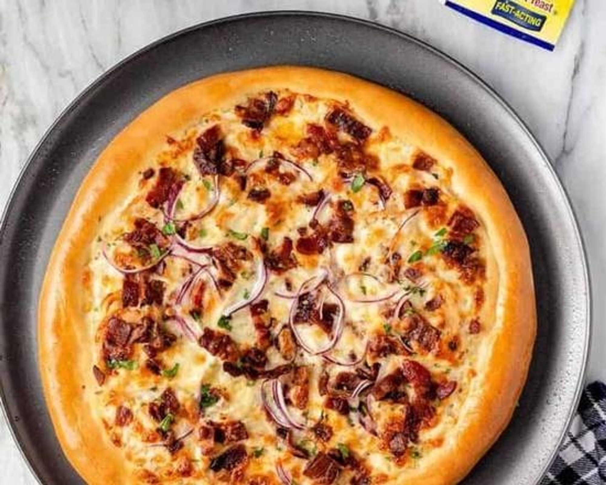 Chicken Bacon Ranch Pizza
