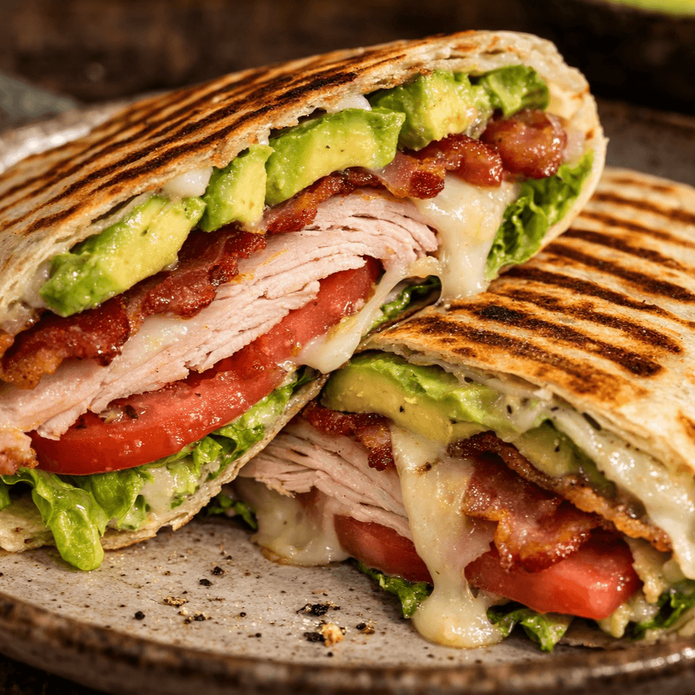 Avocado Turkey Club Wrap