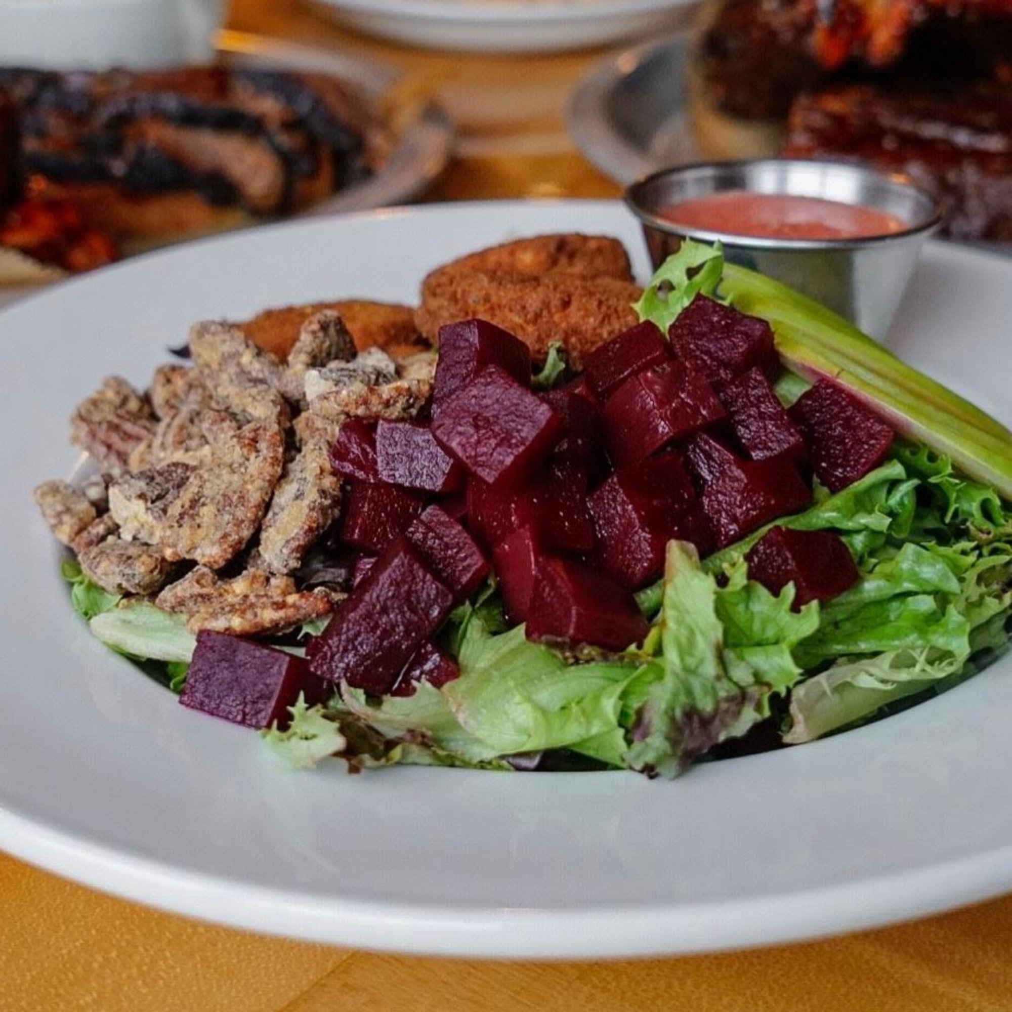 Fried Goat Cheese & Beet Salad