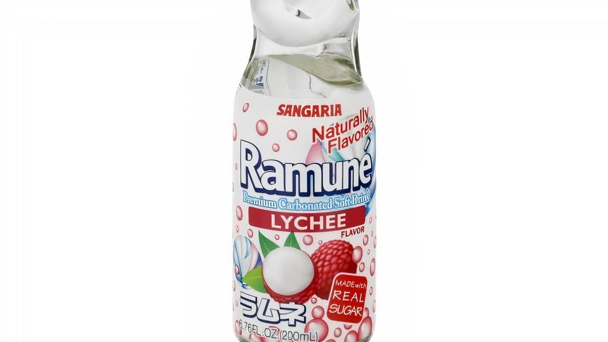 Ramune Lychee Flavor (Bottle)