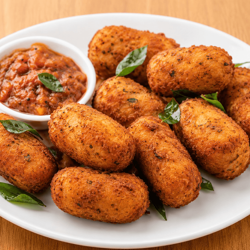 Chettinad Chicken Croq.