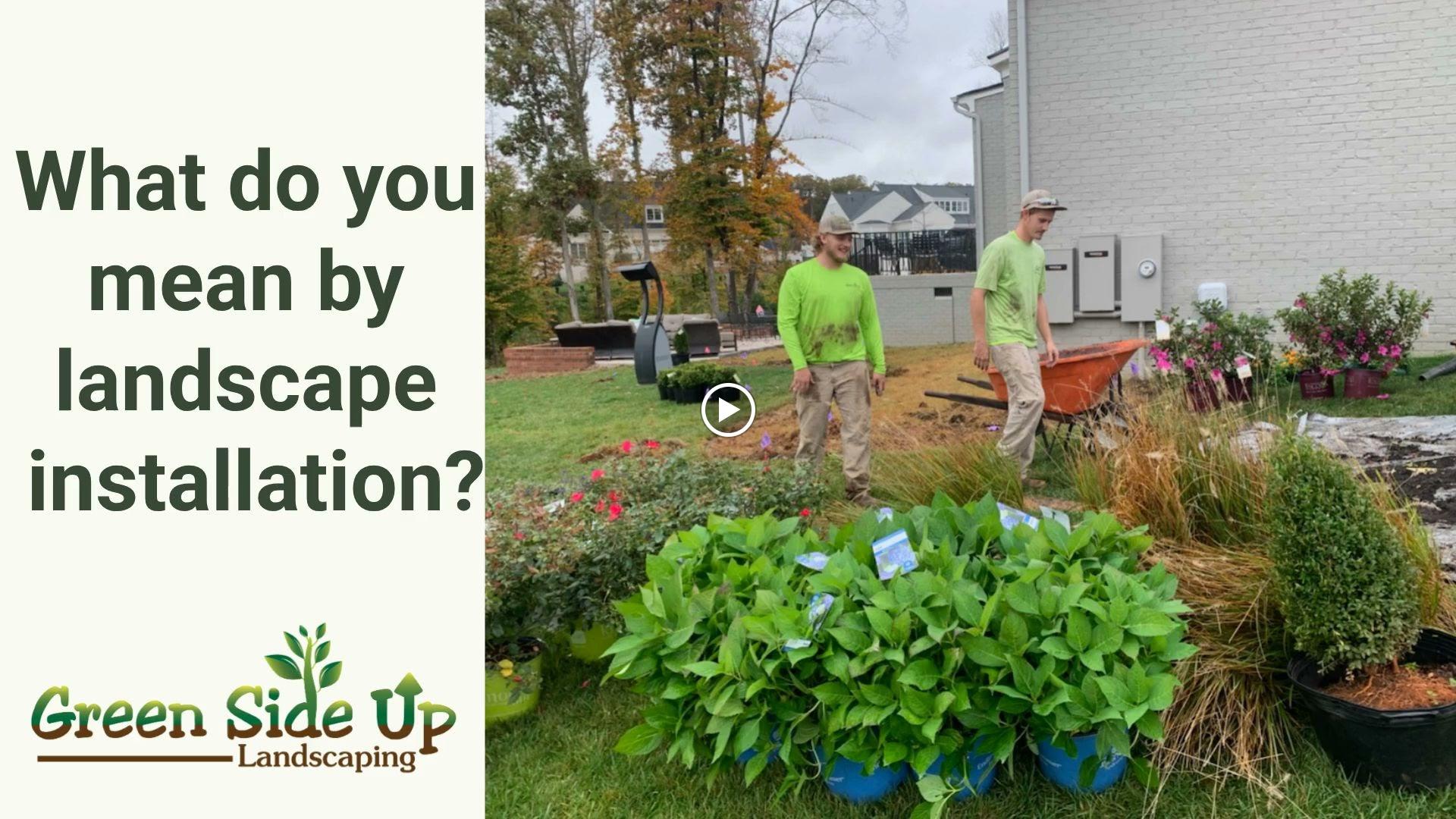 Green Side Up Landscaping Image