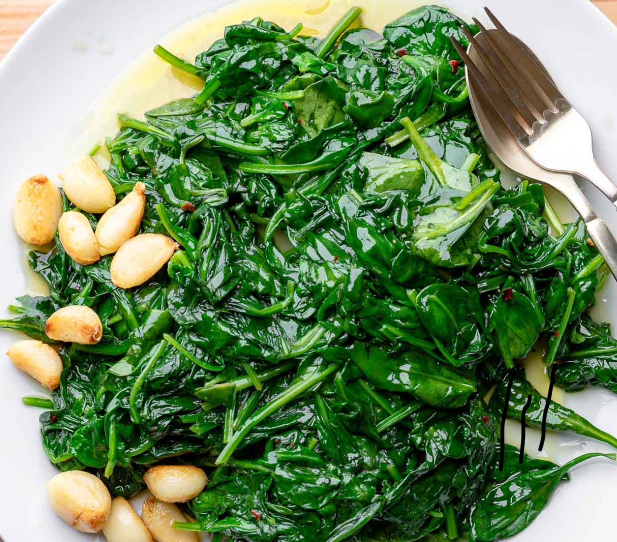 Sauteed spinach