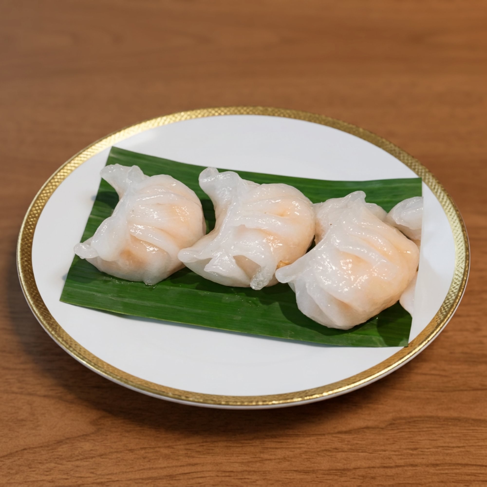 Shrimp Dumpling with Ginger Sauce (Steamed)