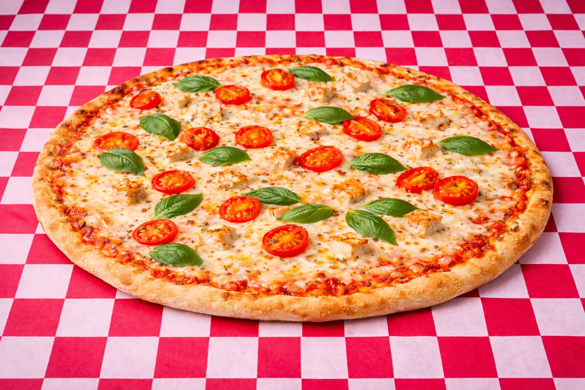 Lg Grilled Chicken Margherita Pizza 14 (Italian Style)