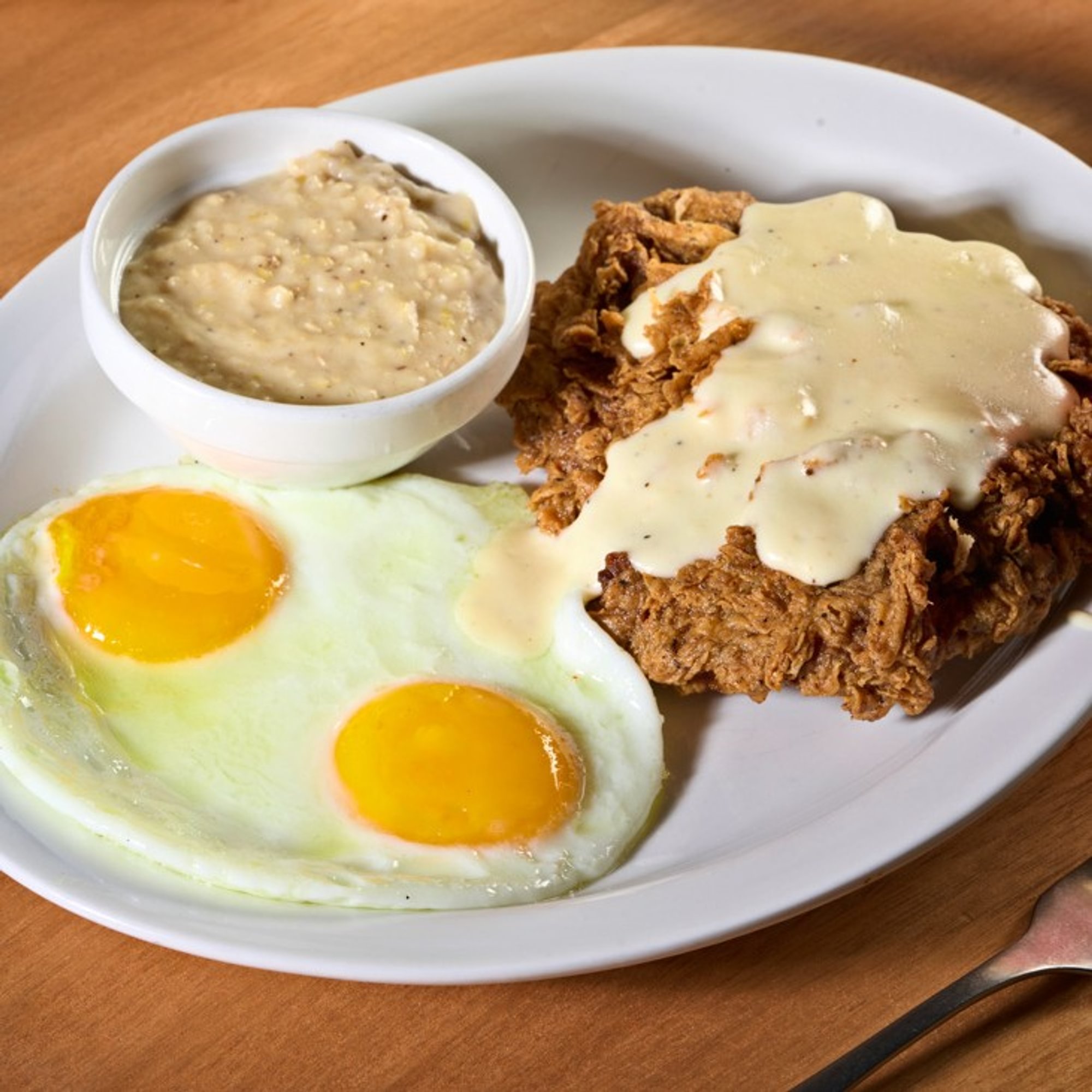 Chicken Fried Steak and Eggs