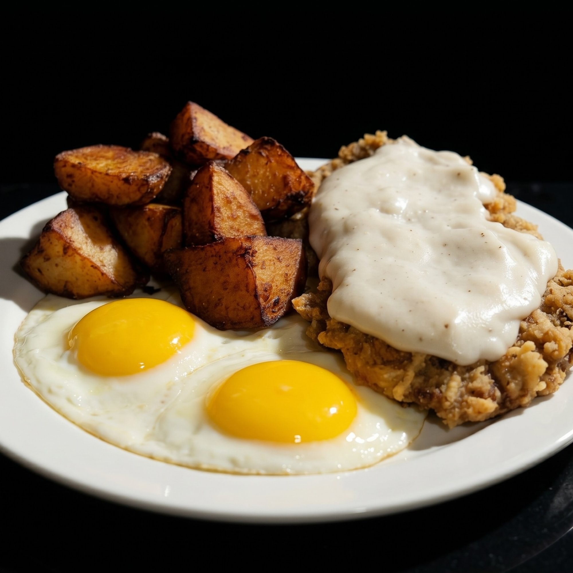 Country Fried Sirloin and Eggs