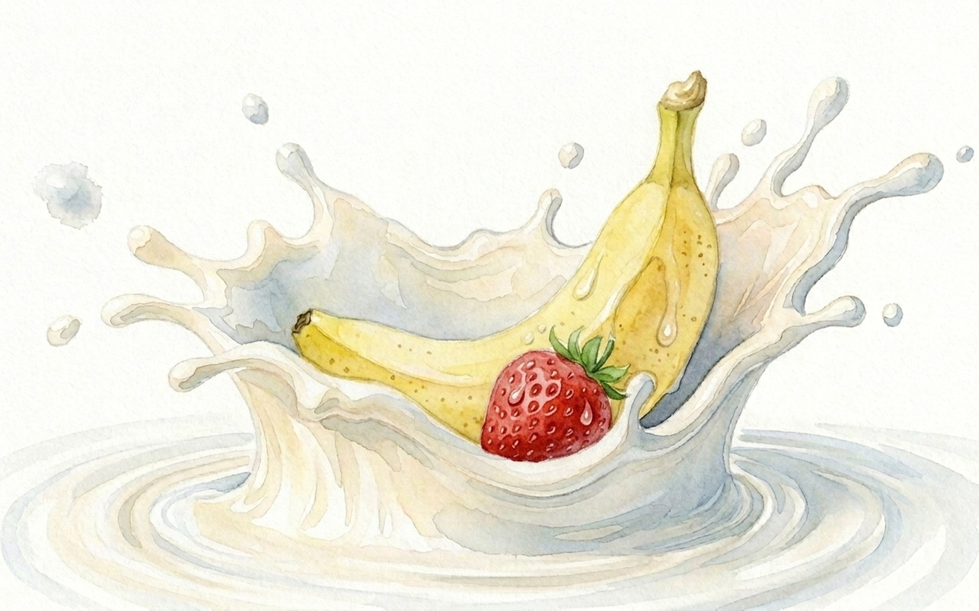 Banana Strawberry Milkshake