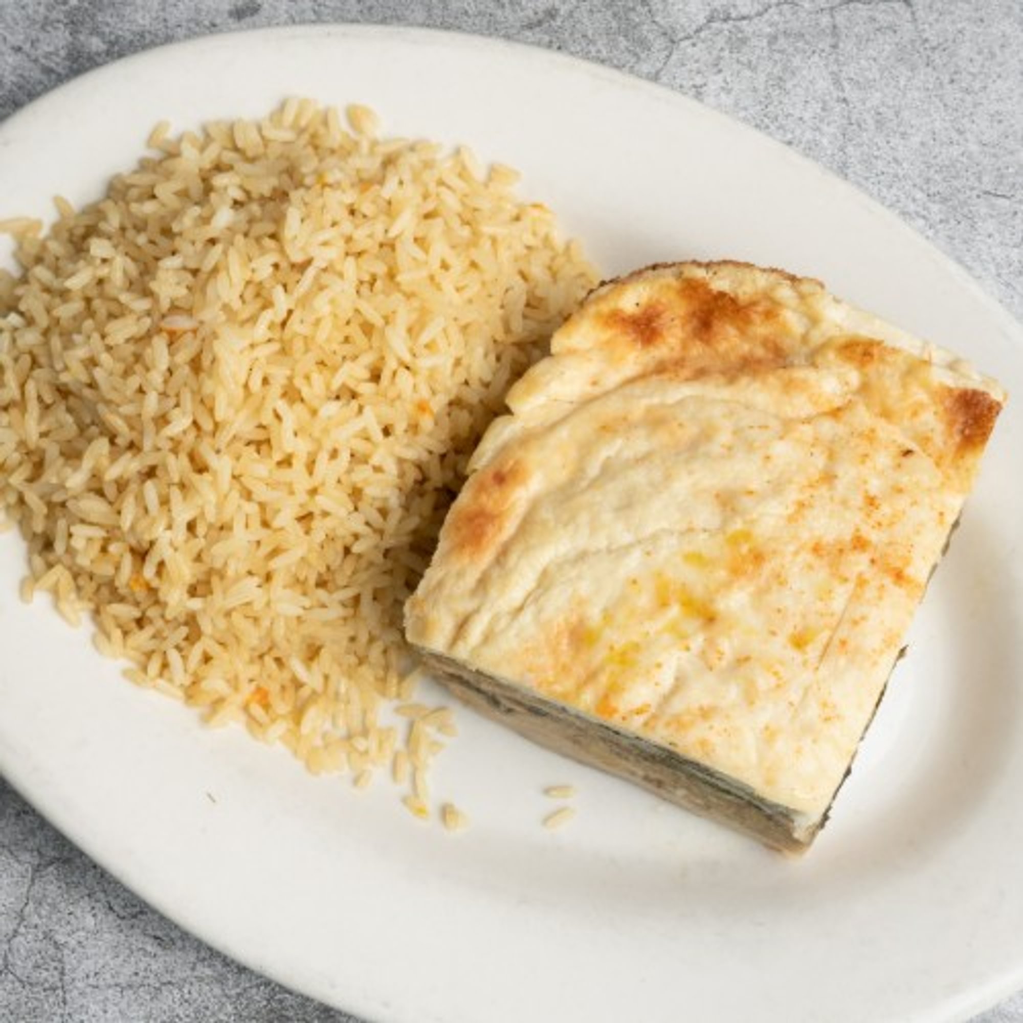 Mousaka Served with a Side