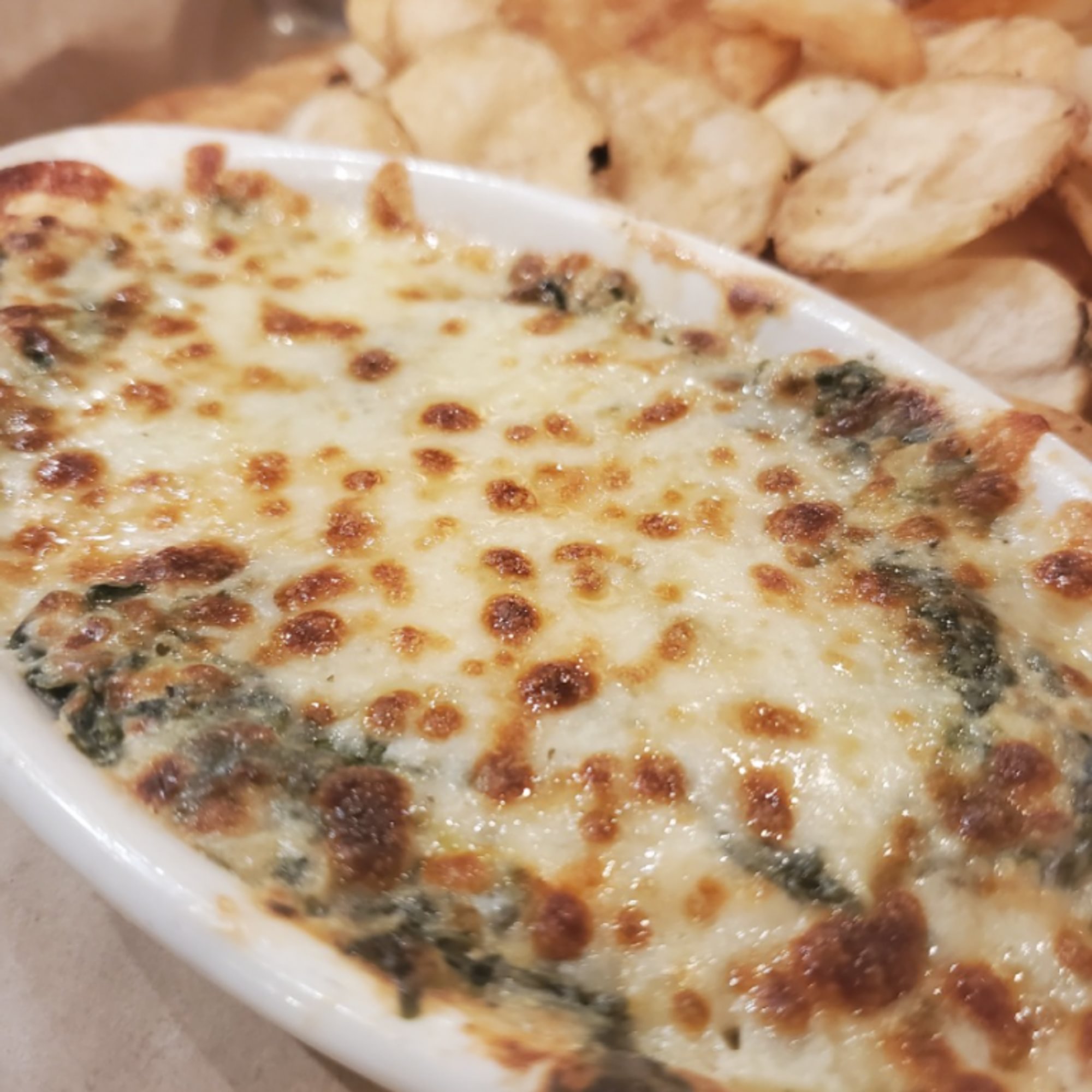 Spinach and Artichoke Dip and Chips