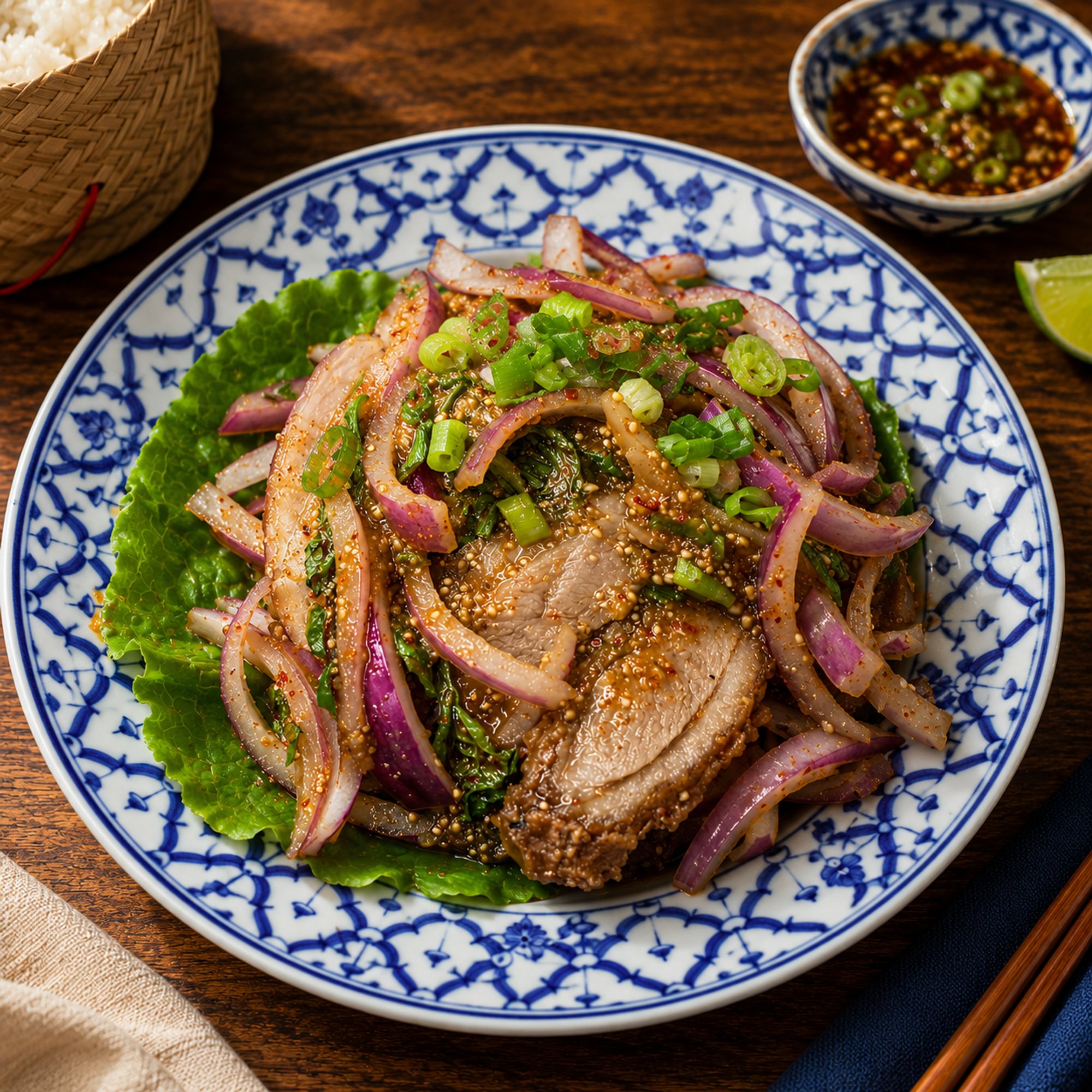 Crispy Duck Salad 🌶️🌶️