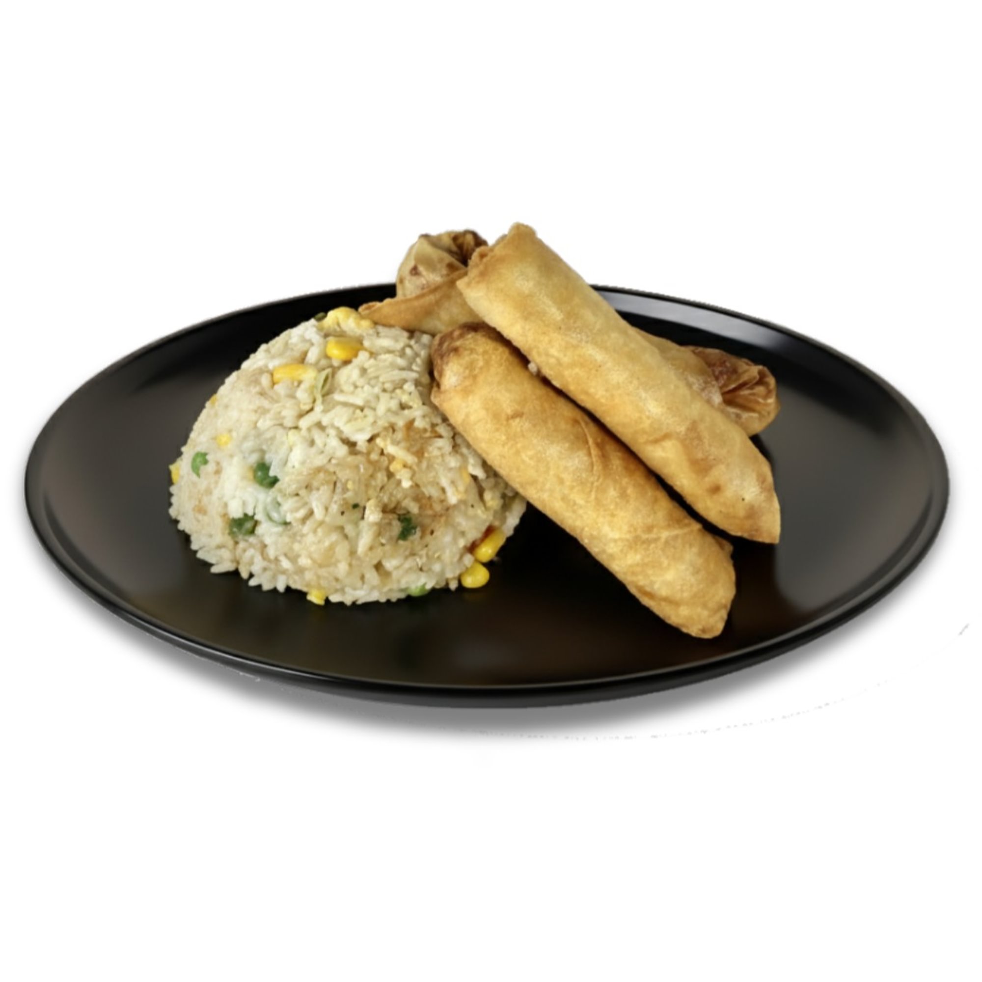 3 Pieces Lumpia with Fried Rice