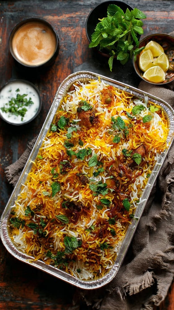 Party Tray - Hyderabadi Dum Biryani (Veg)