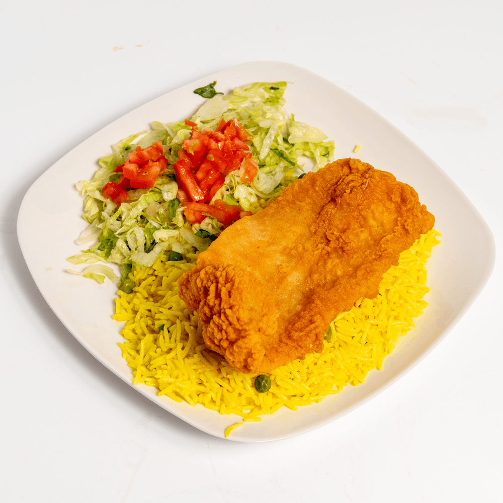 Fish over rice